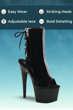 Load image into Gallery viewer, Black Patent Sexy Boot
