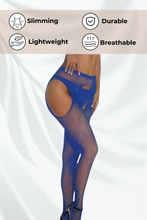 Load image into Gallery viewer, Glitter Pantyhose with Thigh Cutouts