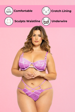 Load image into Gallery viewer, Lace and Dot Mesh Two-Piece Bra Set – Bold Elegance Meets Sultry Seduction