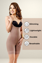 Load image into Gallery viewer, Mid-Thigh Full body Girdle with Zip-Up Front