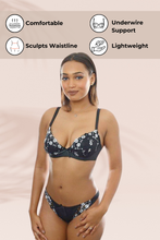 Load image into Gallery viewer, Petal Flower Embroidered Bra & Panty Set