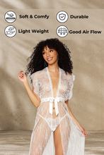 Load image into Gallery viewer, Lace gown and G-string set