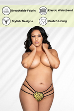 Load image into Gallery viewer, Leopard Print Mesh Strappy G-String – Sexy Low Rise Thong for Women