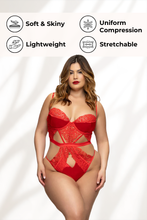 Load image into Gallery viewer, Guipure Lace and Satin Teddy