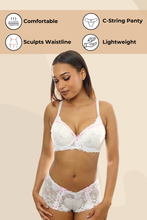 Load image into Gallery viewer, Lace Convertible Bra n Boyshort Set