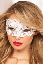 Load image into Gallery viewer, Lace Eye Mask with Satin Ribbon Ties