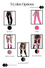 Load image into Gallery viewer, High Wasit Open Crotch Buckle Jogger