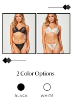 Load image into Gallery viewer, Luxe Lace & Mesh Bra Set with Rhinestone Detail – Elegant & Seductive