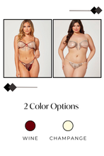 Load image into Gallery viewer, Rhinestone chain bra set, Dazzling Rhinestone Chain & Strappy Bra Set