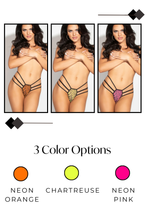 Load image into Gallery viewer, Leopard Print Mesh Strappy G-String – Sexy Low Rise Thong for Women