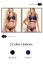 Load image into Gallery viewer, Strappy Bralette and Cheeky Panty