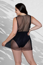 Load image into Gallery viewer, Amira Babydoll, Flowing Babydoll with Plunging Neckline