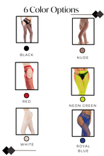 Load image into Gallery viewer, Glitter Pantyhose with Thigh Cutouts