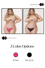 Load image into Gallery viewer, Sexy Lace & Mesh Open-Back Panty – Galloon Lace Lingerie with Satin Bow for Bridal, Honeymoon & Special Nights