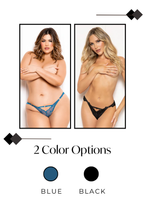 Load image into Gallery viewer, Floral lace and mesh cheeky panty