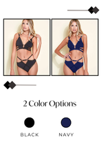 Load image into Gallery viewer, Strappy Bralette and Cut Out Panty