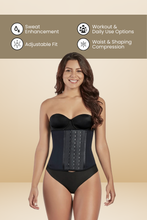 Load image into Gallery viewer, Short Latex Waist Trainer