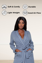 Load image into Gallery viewer, Waffle full length bathrobe