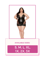Load image into Gallery viewer, Stretch Faux-Leather Chemise with Embroidery Design