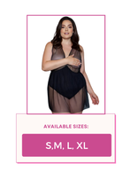 Load image into Gallery viewer, Amira Babydoll, Flowing Babydoll with Plunging Neckline