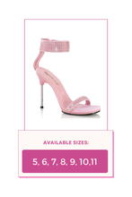 Load image into Gallery viewer, Evening Shoes With Rhinestone Ankle Cuff Slide