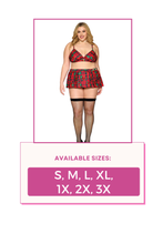 Load image into Gallery viewer, Printed poplin bralette and mini skirt set