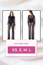 Load image into Gallery viewer, Long Sleeve All Over Lace Cat Suit