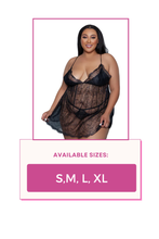 Load image into Gallery viewer, Luxurious floral lace babydoll lingerie