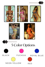 Load image into Gallery viewer, Heartbreaker Two-Piece Rhinestone Set, Halter Triangle Top and Thong-Cut Bottom