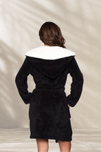 Load image into Gallery viewer, Janet Plush Fleece Color Block Robe