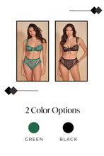 Load image into Gallery viewer, Mixed Emotions Bra Set, Hook-and-Eye Closure Bra with High-Waist Panty