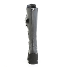 Load image into Gallery viewer, LED Light-Up Ashes Platform Lace-Up Knee-High Boot with Side Zip
