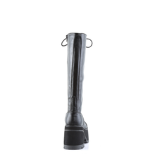 Load image into Gallery viewer, 4" Platform Goth Punk Knee Boots with Full Inner Side Zip Closure