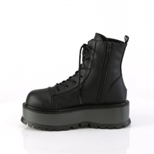 Load image into Gallery viewer, 2" (51mm) Platform Lace-Up Front Ankle Boots with Inner Side Metal Zip Closure