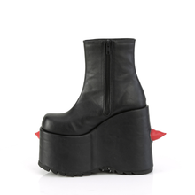 Load image into Gallery viewer, 7" (178mm) Platform Ankle Boots with Scattered Puffed Horn Details & Inner Side Metal Zip Closure