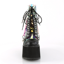 Load image into Gallery viewer, Lace-Up Ankle Boots with Removable PVC Harness and Hanging Strap Details