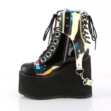 Load image into Gallery viewer, Lace-Up Ankle Boots with Removable PVC Harness and Hanging Strap Details