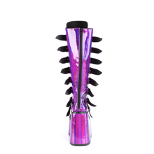 Load image into Gallery viewer, Knee High Boots with 8 Buckle Straps and Metal Plate Details