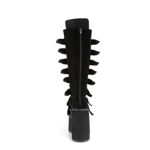 Load image into Gallery viewer, Knee High Boots with 8 Buckle Straps and Metal Plate Details