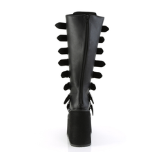 Load image into Gallery viewer, Wide Calf Knee High Boots with 8 Buckle Straps