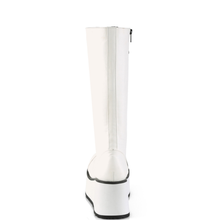 Load image into Gallery viewer, Platform Lace-Up Knee High Boots with Buckle Straps and Inner Metal Zip Closure