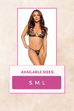 Load image into Gallery viewer, Spring Dream Bra and Panty Set, Butterfly Appliqué Sheer Lingerie Set