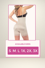 Load image into Gallery viewer, Mid-Thigh Zip-Up Body Shaper