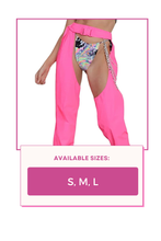 Load image into Gallery viewer, High Wasit Open Crotch Buckle Jogger