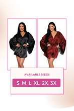 Load image into Gallery viewer, Open back satin robe