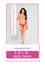 Load image into Gallery viewer, Sexy Lace Ruffle Thong – Stretch Lace Lingerie for Women, Flattering & Comfortable Fit