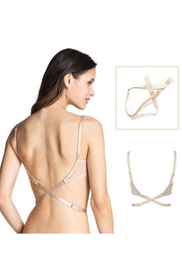 Low Back Bra Strap Converter  Adjustable Extension for Low-Back Dresses & Tops