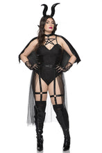 Load image into Gallery viewer, Six Pieces Dark Devil Costume Set