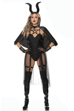 Load image into Gallery viewer, Six Pieces Dark Devil Costume Set
