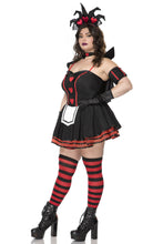 Load image into Gallery viewer, Dark Queen of Hearts Costume Set - Six Piece Halloween and Cosplay Outfit